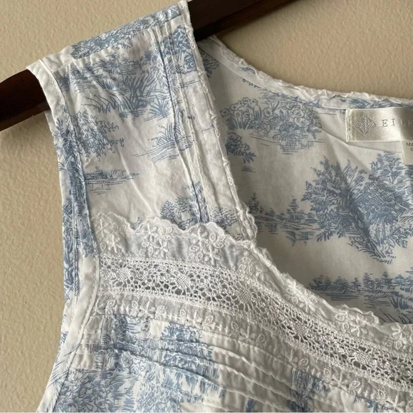 Eileen West Sleeveless Nightgown Women's XL 100% Cotton - Picture 4 of 7